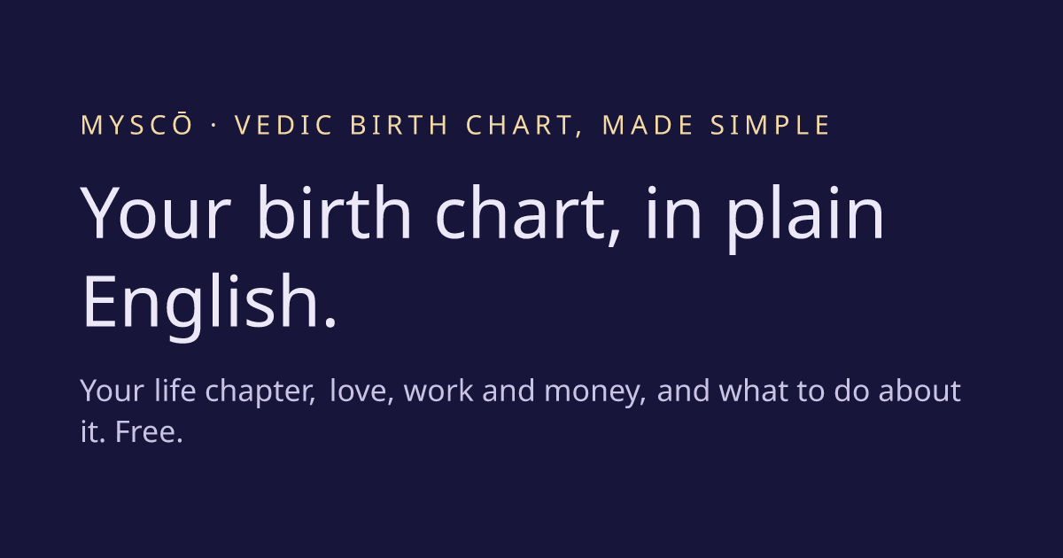 Myscō: Your birth chart, in plain English